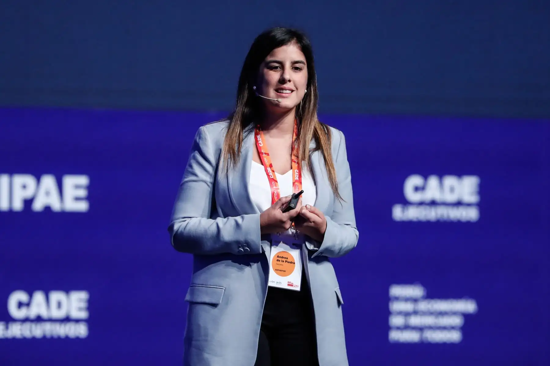 Andrea de la Piedra, CEO de Aequales. Foto: ANDINA/Renato Pajuelo