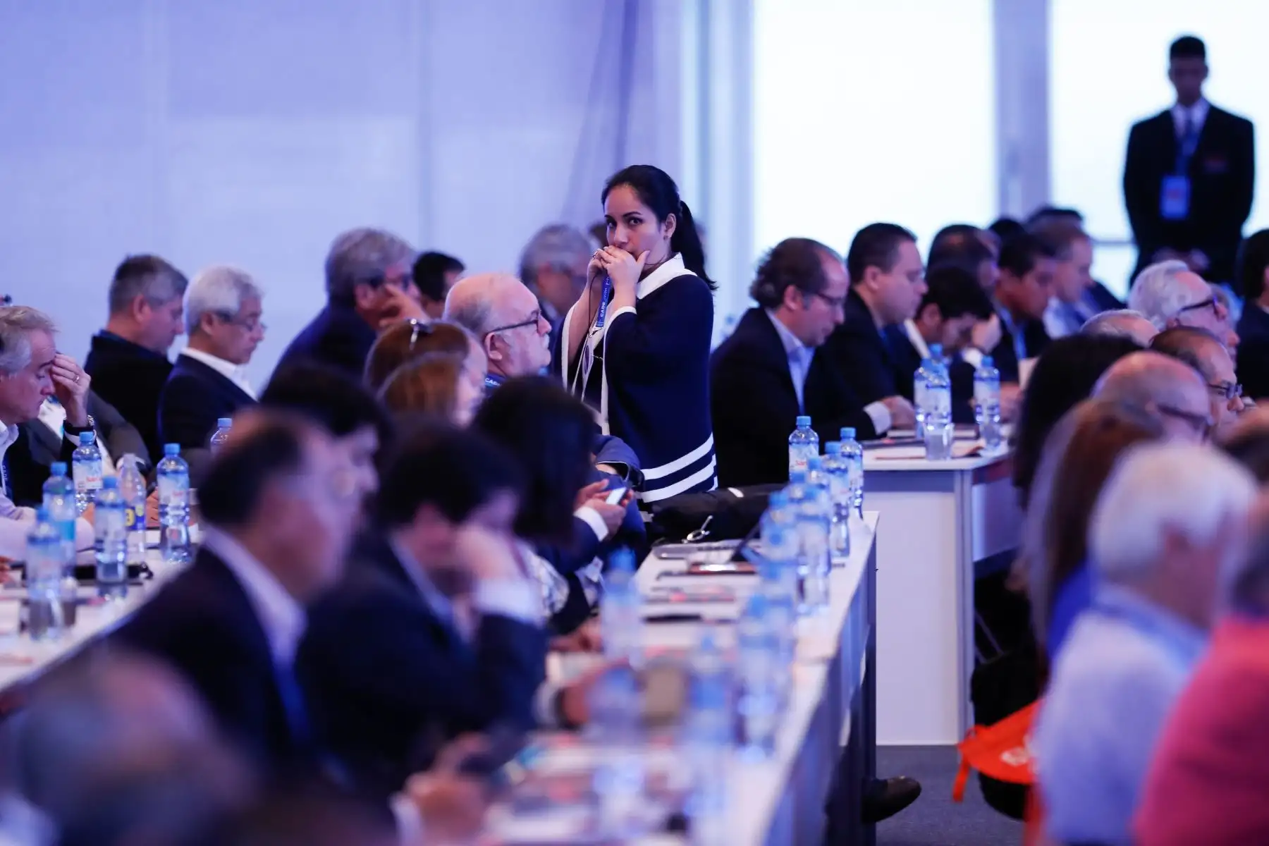 Continúan exposiciones en CADE Ejecutivos 2019. Foto:ANDINA/Renato Pajuelo