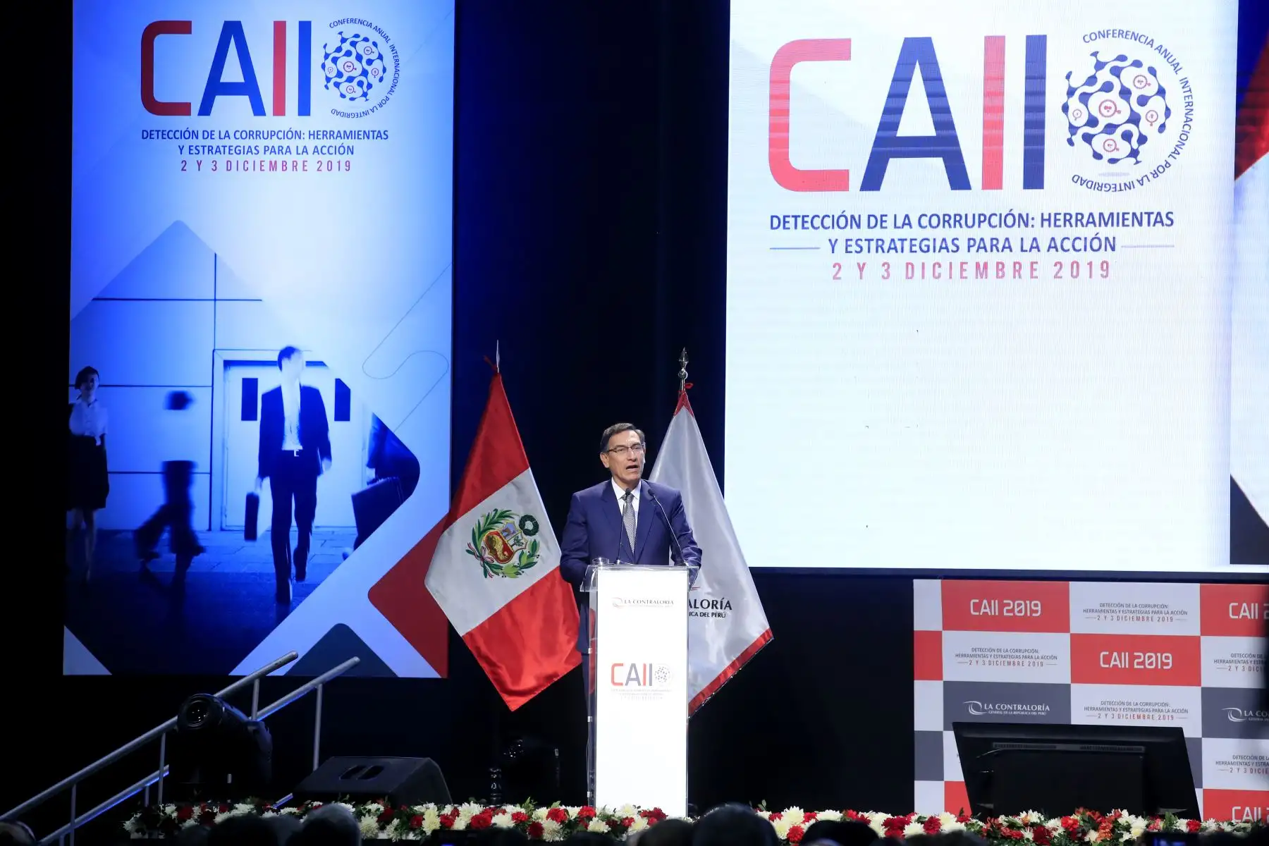 Presidente de la República asistió a la Inauguración de la Conferencia Anual Internacional por la Integridad CAII 2019, organizada por la Contraloría General de la República.Foto: ANDINA/ Juan Carlos Guzmán