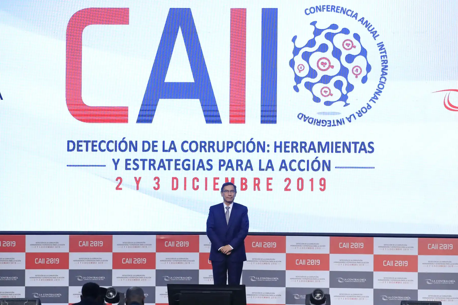 Presidente de la República asistió a la Inauguración de la Conferencia Anual Internacional por la Integridad CAII 2019, organizada por la Contraloría General de la República.Foto: ANDINA/ Juan Carlos Guzmán