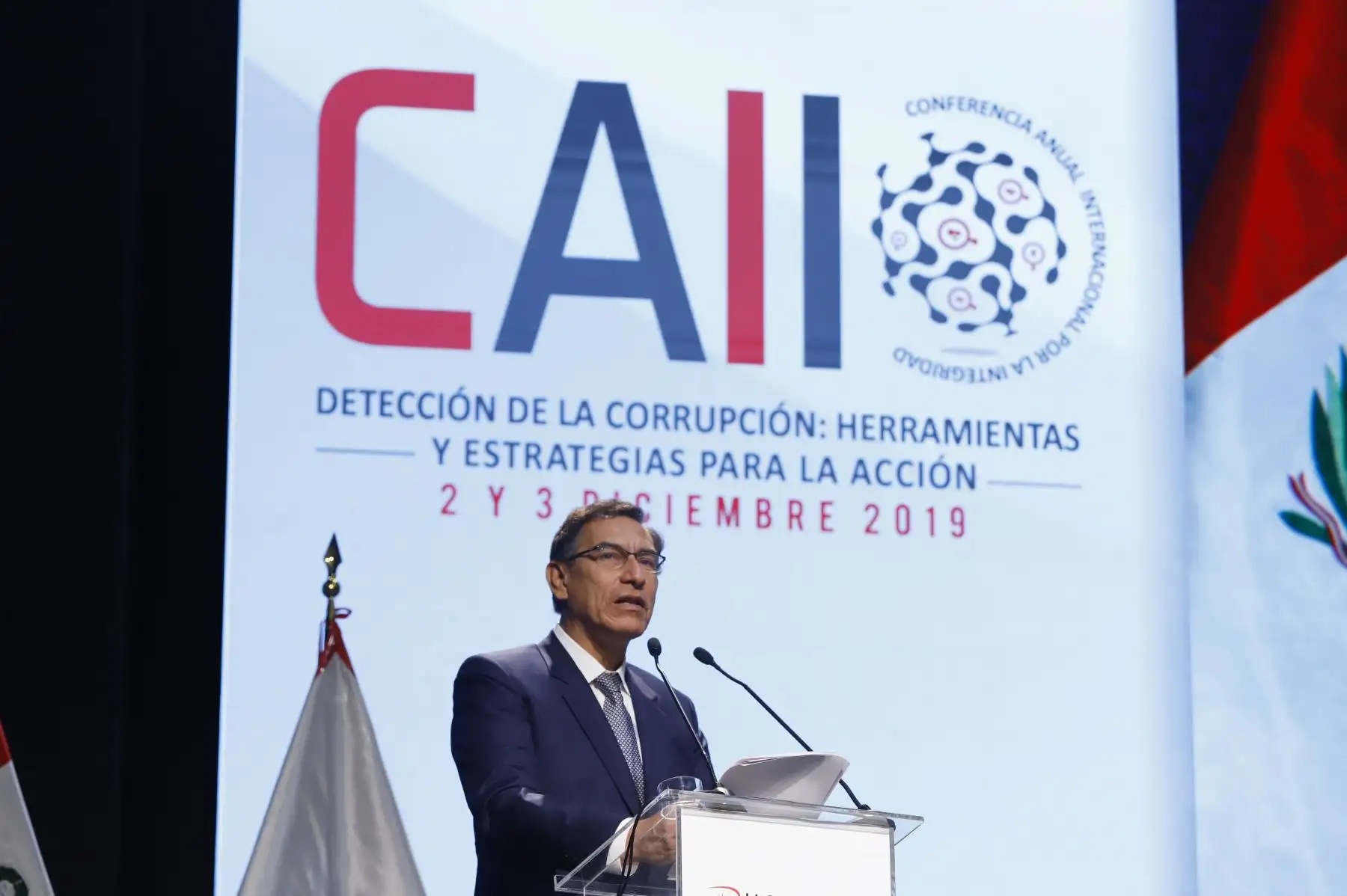 Presidente de la República asistió a la Inauguración de la Conferencia Anual Internacional por la Integridad CAII 2019, organizada por la Contraloría General de la República.Foto: ANDINA/ Prensa Presidencia