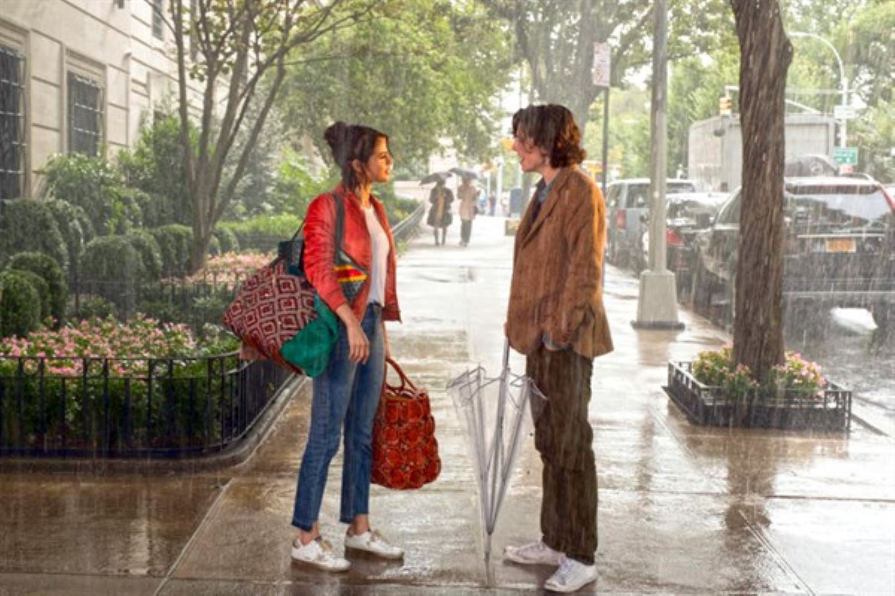 Escena de Un día lluvioso en Nueva York de Woody Allen.