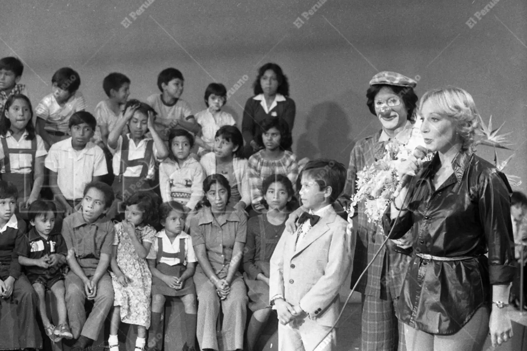 Lima - 7 mayo 1980 / Mirtha Patiño animadora de programa infantil en Canal 7.Foto: ANDINA/ El Peruano