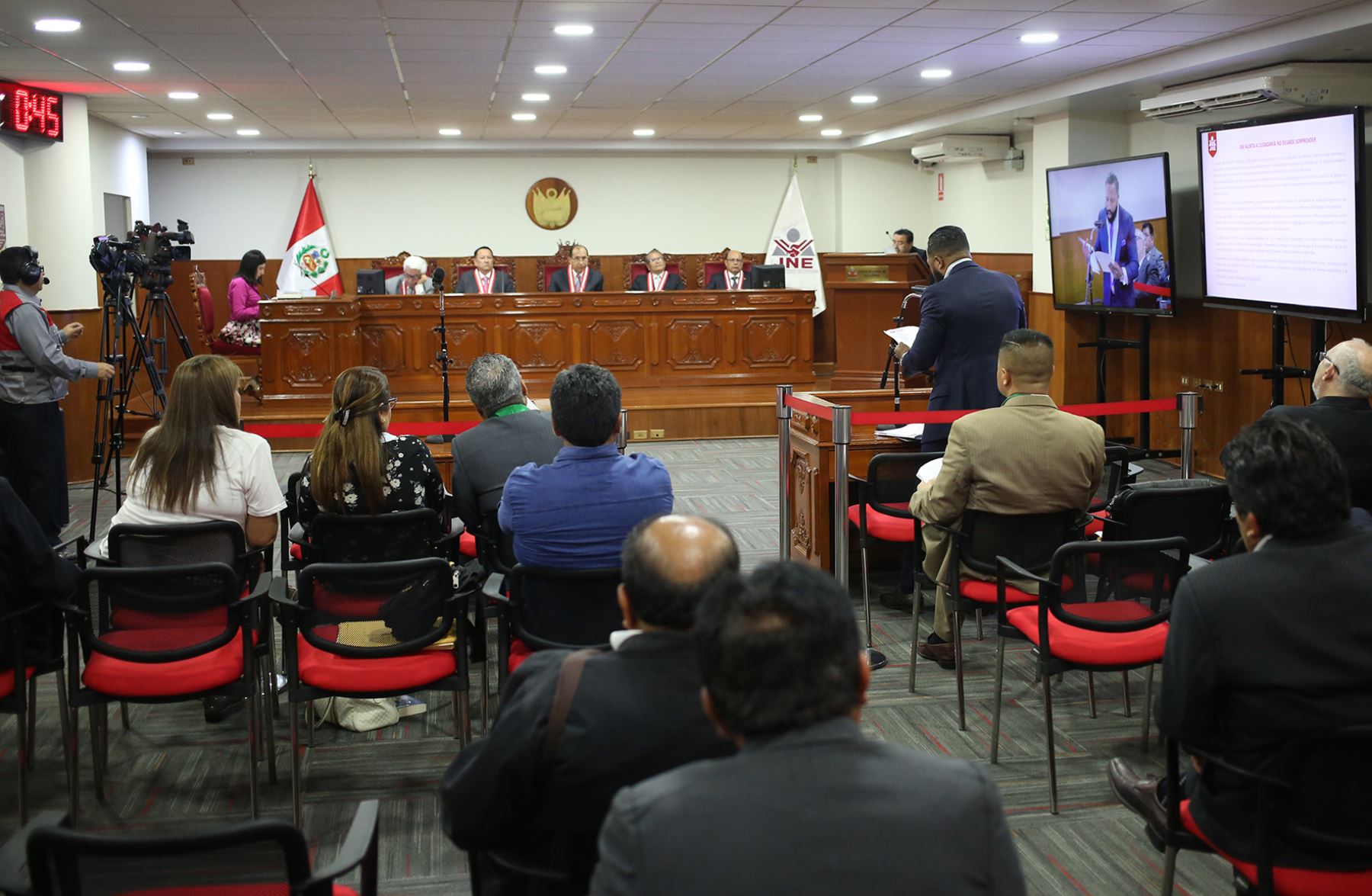 Pleno del Jurado Nacional de Elecciones. Foto: ANDINA/Difusión