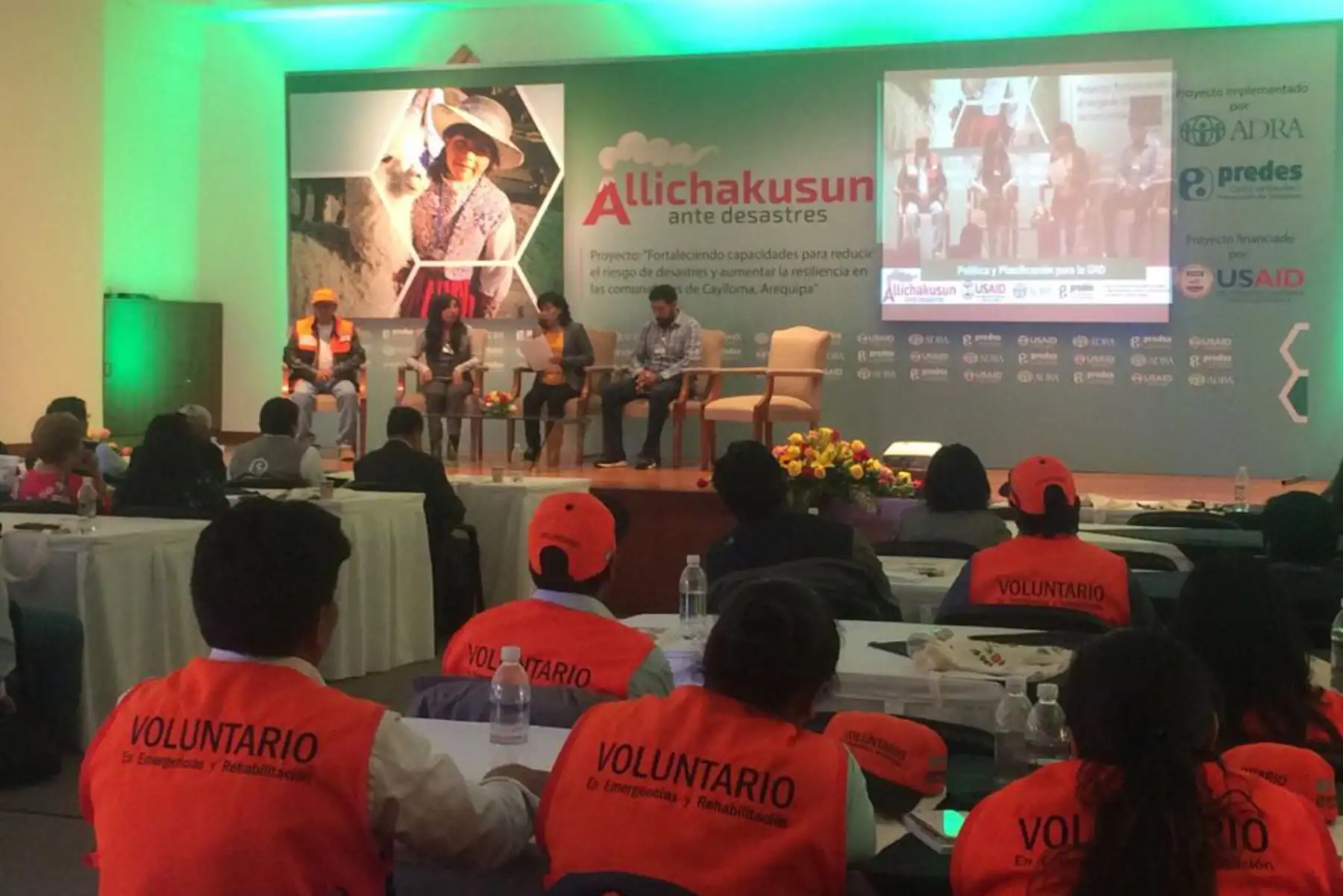 En la ciudad de Arequipa se presentaron las conclusiones del proyecto “Allichakusun ante desastres”.
