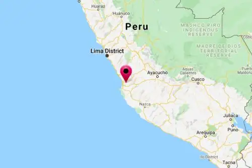 El epicentro del sismo de magnitud 4.3 se ubicó cerca de la localidad de Tambo de Mora, provincia iqueña de Chincha. INTERNET/Medios