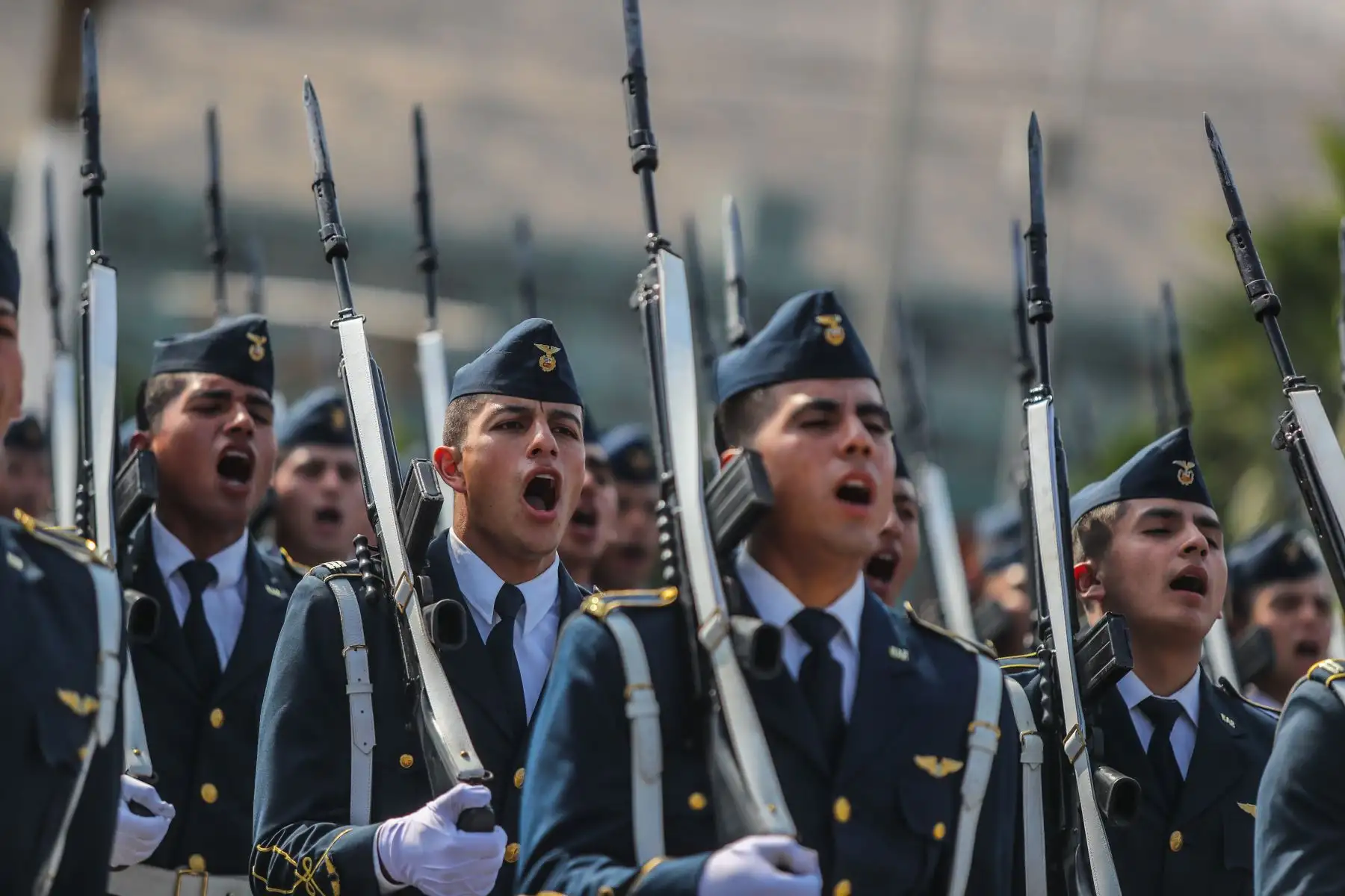 Ceremonia por el 31 Aniversario de la Policía Nacional del Perú, llevada a cabo en la Escuela de Oficiales de la Policía Nacional del Perú, en el distrito de Chorrillos.
Creada el 06 de diciembre de 1988, con la Ley 24949; la Policía Nacional del Perú agrupó en una sola fuerza policial las históricas Guardia Civil, Policía de Investigaciones y Guardia Republicana.
Foto: ANDINA/Prensa Presidencia