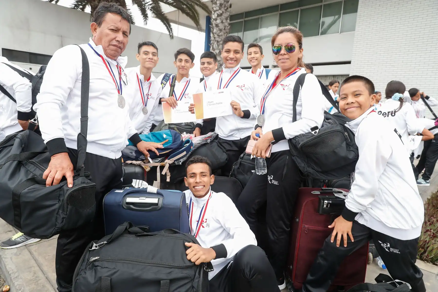 Reconocimiento a delegación de  participantes de los Juegos Sudamericanos Escolares Asunción 2019. Foto: ANDINA/Renato Pajuelo