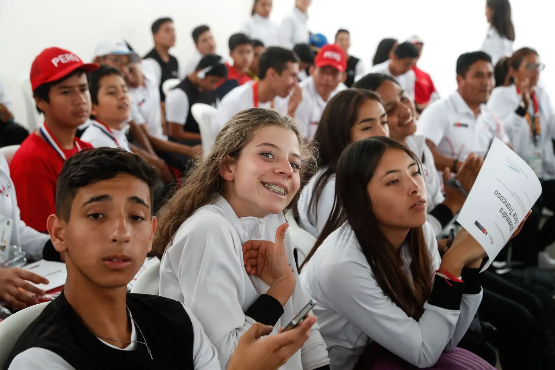 Ministerio de Educación, Brinda reconocimiento a delegación de  participantes de los Juegos Sudamericanos Escolares Asunción 2019. Foto: ANDINA/Renato Pajuelo