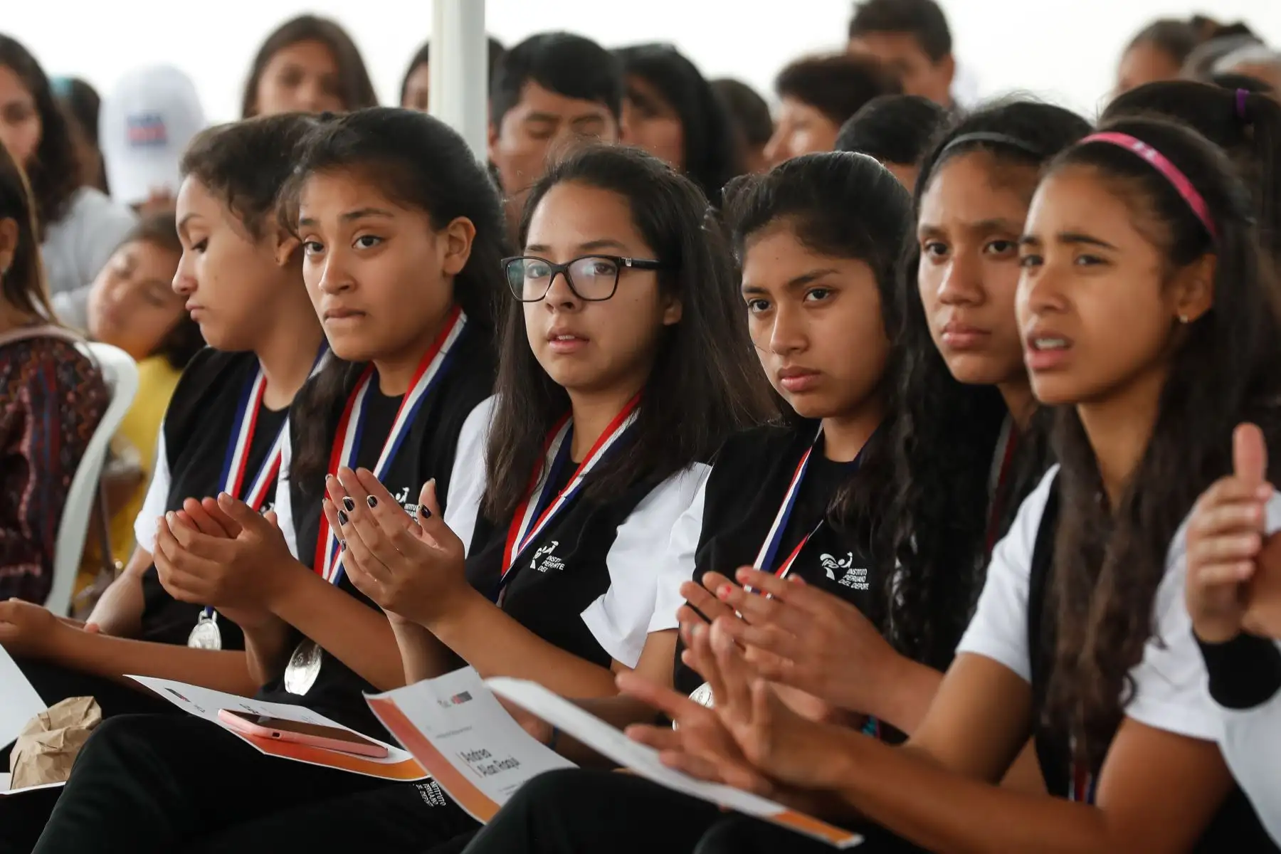 Ministerio de Educación, Brinda reconocimiento a delegación de  participantes de los Juegos Sudamericanos Escolares Asunción 2019. Foto: ANDINA/Renato Pajuelo