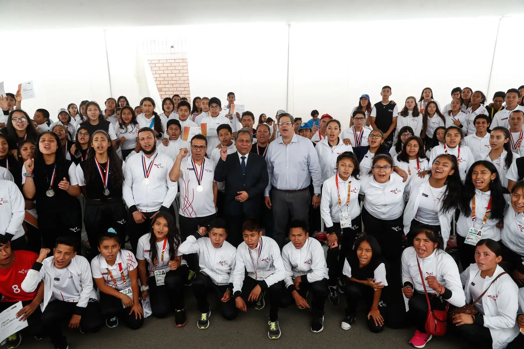 Ministerio de Educación, Brinda reconocimiento a delegación de  participantes de los Juegos Sudamericanos Escolares Asunción 2019. Foto: ANDINA/Renato Pajuelo