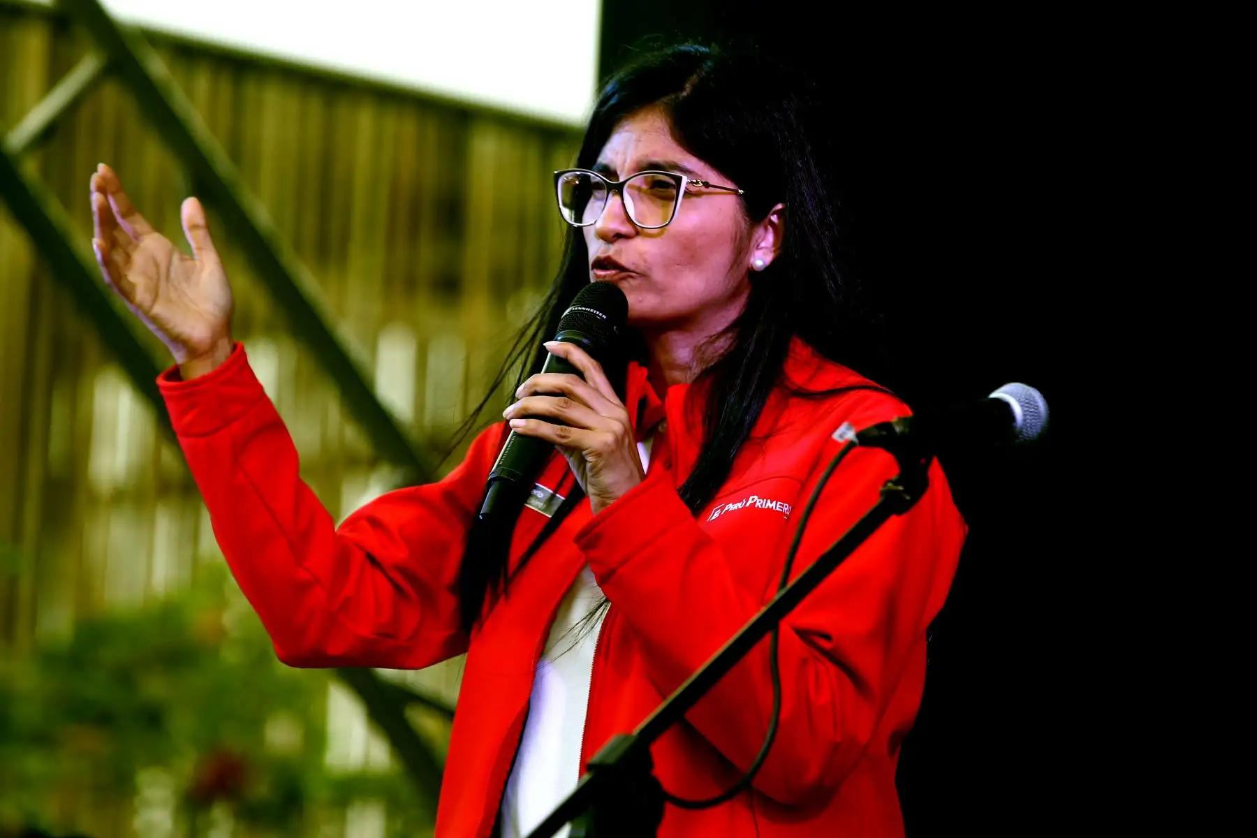 Lies Linares Santos, Viceministra de Gestión Ambiental del Ministerio del Ambiente, en el marco de las celebraciones por el Día Internacional del Voluntariado, se realiza la primera Festival de Voluntariados del Bicentenario , en el parque Ecológico Voces por el Clima, en Santiago de Surco. Foto: ANDINA/Vidal Tarqui
