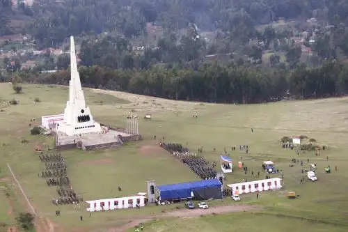 La Pampa de la Quinua, ubicada en el Santuario Histórico Pampa de Ayacucho, protagonizó el 9 de diciembre de 1824 el suceso más importante de la gesta libertadora, al ser escenario de la batalla que selló la independencia del Perú y de Sudamérica. Foto:  ANDINA/Prensa Presidencia.