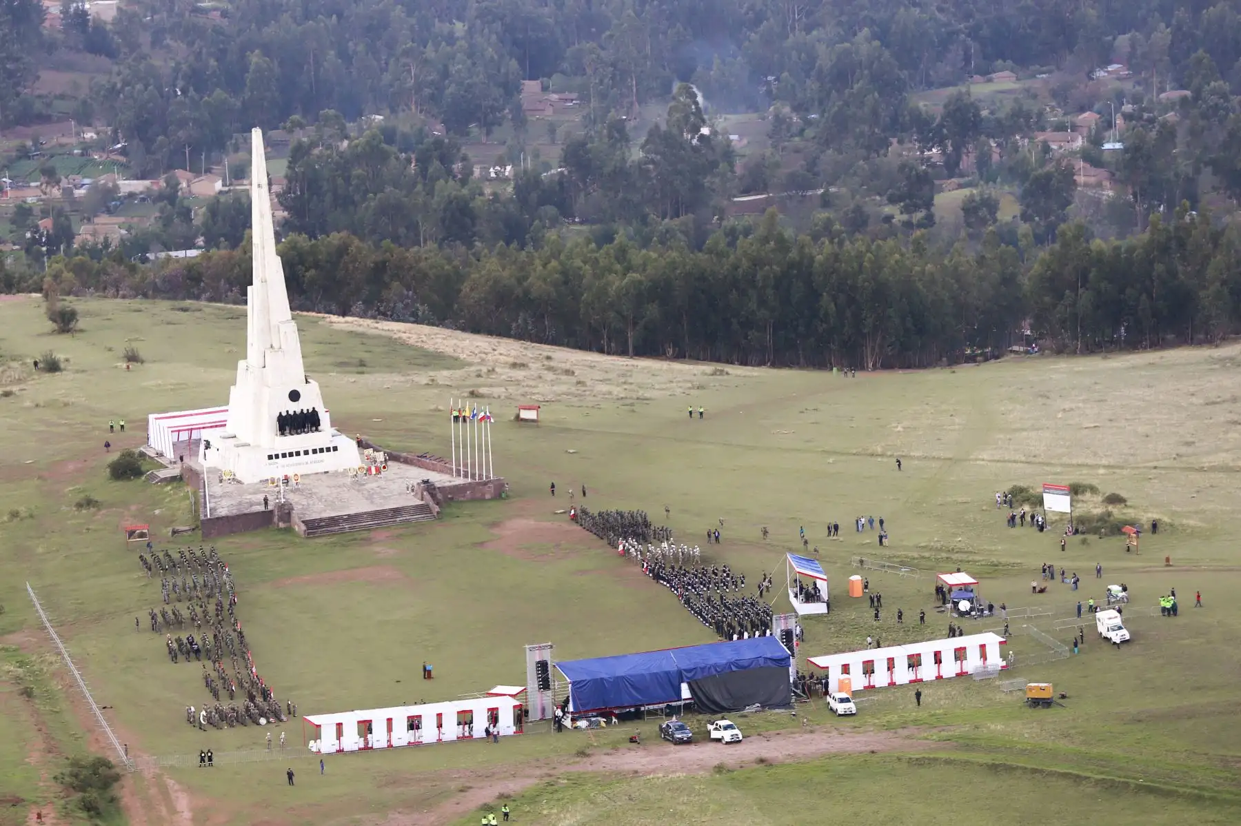 La Pampa de la Quinua, ubicada en el Santuario Histórico Pampa de Ayacucho, protagonizó el 9 de diciembre de 1824 el suceso más importante de la gesta libertadora, al ser escenario de la batalla que selló la independencia del Perú y de Sudamérica. Foto:  ANDINA/Prensa Presidencia.