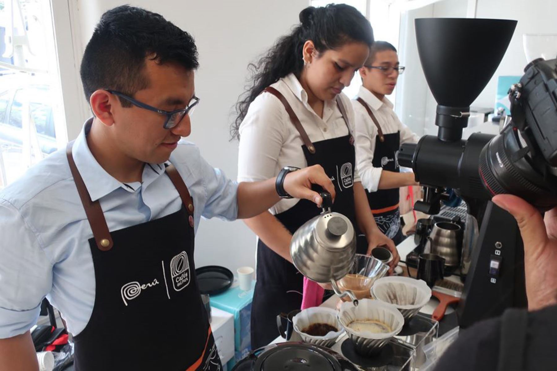 Sierra y Selva Exportadora apoya a pequeños y medianos agricultores a desarrollar nuevos mercados para el café. ANDINA/Difusión