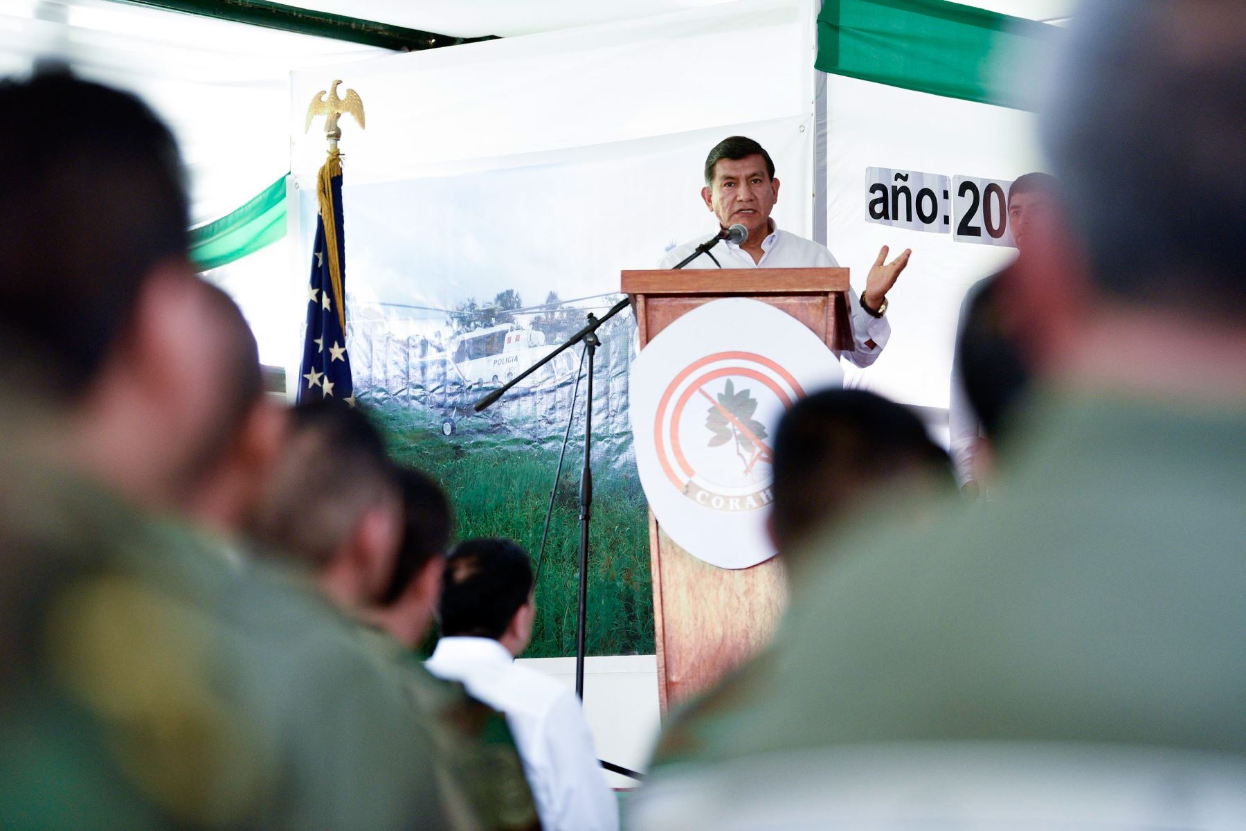El ministro del Interior, Carlos Morán,clausuró las actividades del Proyecto Especial Corah en la provincia de Satipo, en la selva de la región Junín.