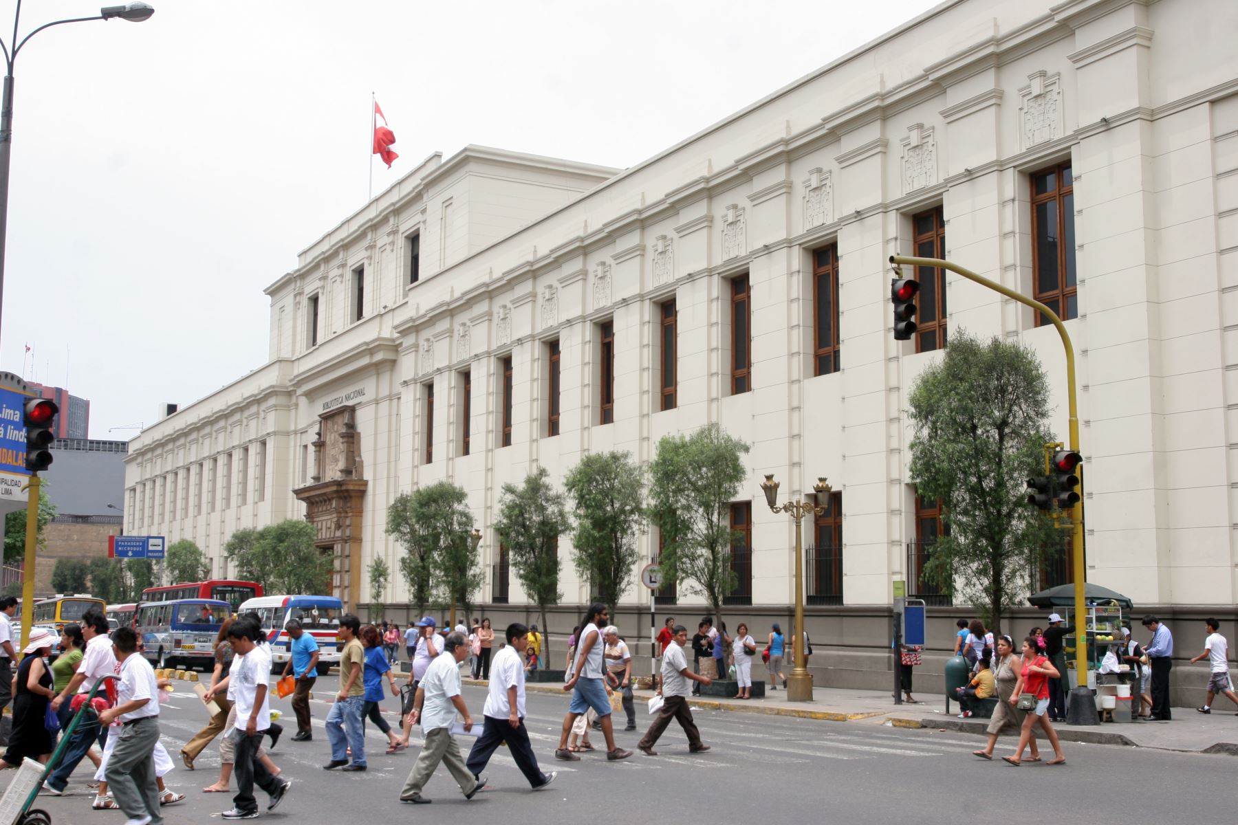 Local de la Gran Biblioteca Pública de Lima, en la avenida Abancay.Foto ANDINA/archivo