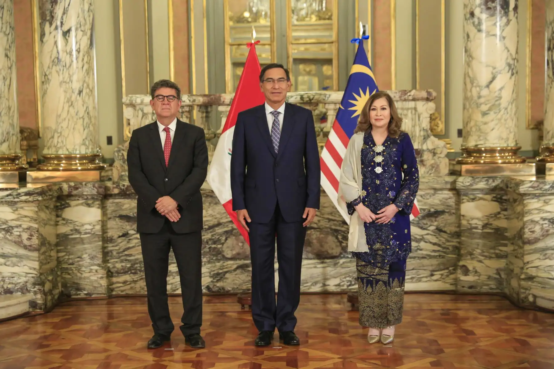 Presidente  Martin Vizcarra recibe carta credencial de nueva embajadora de Malasia, Fenny Nuli.
Foto: ANDINA/Prensa Presidencia