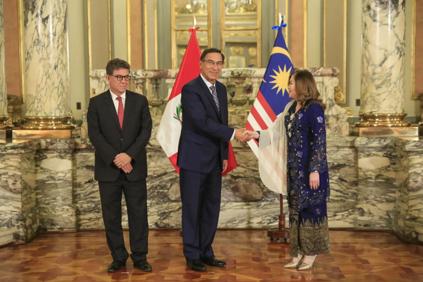 Presidente  Martin Vizcarra recibe carta credencial de nueva embajadora de Malasia, Fenny Nuli.
Foto: ANDINA/Prensa Presidencia