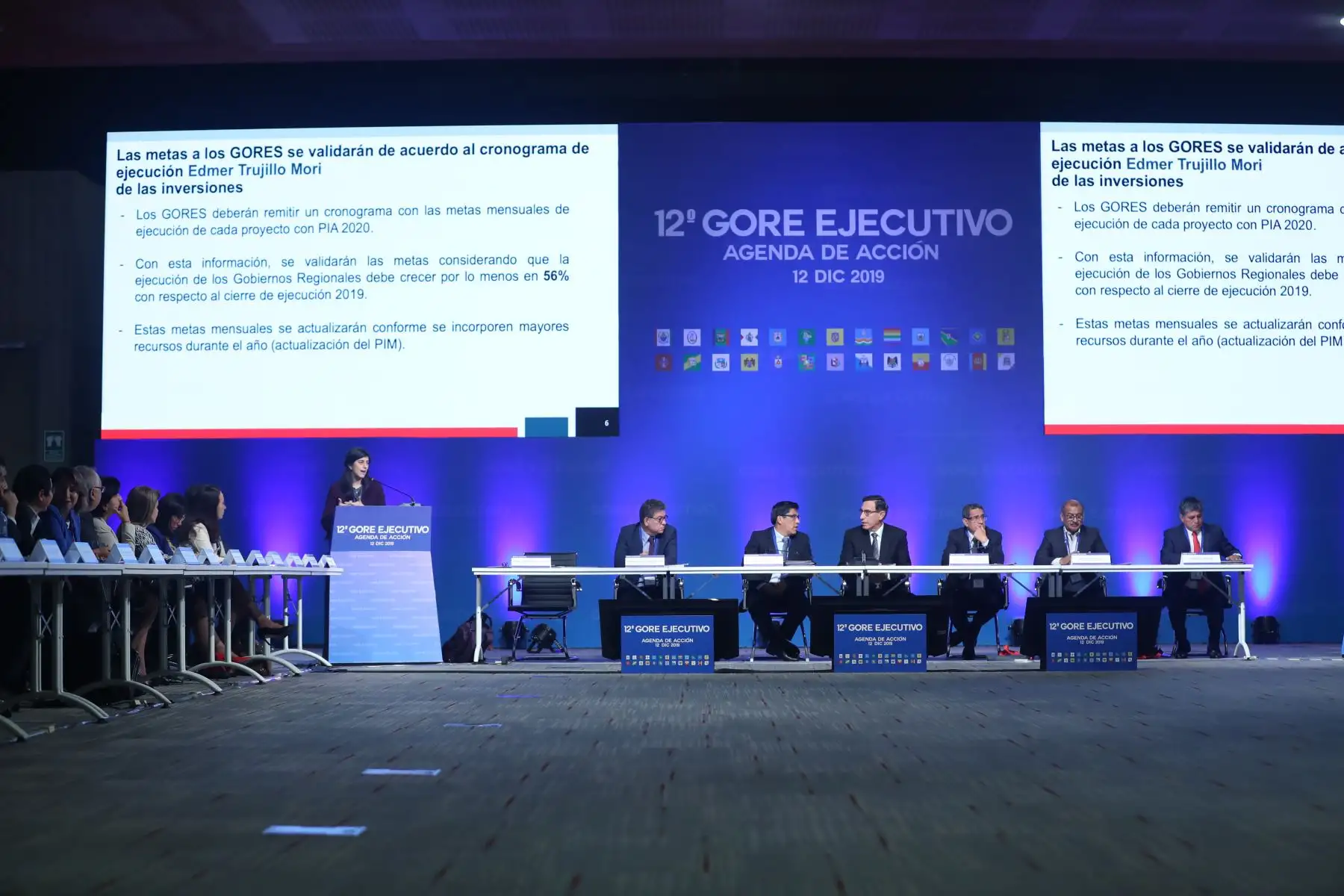 Ministra de Economía, María Antonieta Alva participa participa en la 12° Gore Ejecutivo. Foto: ANDINA/Melina Mejía