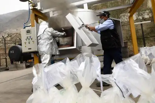 Más de 63 toneladas de droga fueron incineradas en lo que va del 2019. Foto: ANDINA/Difusión.