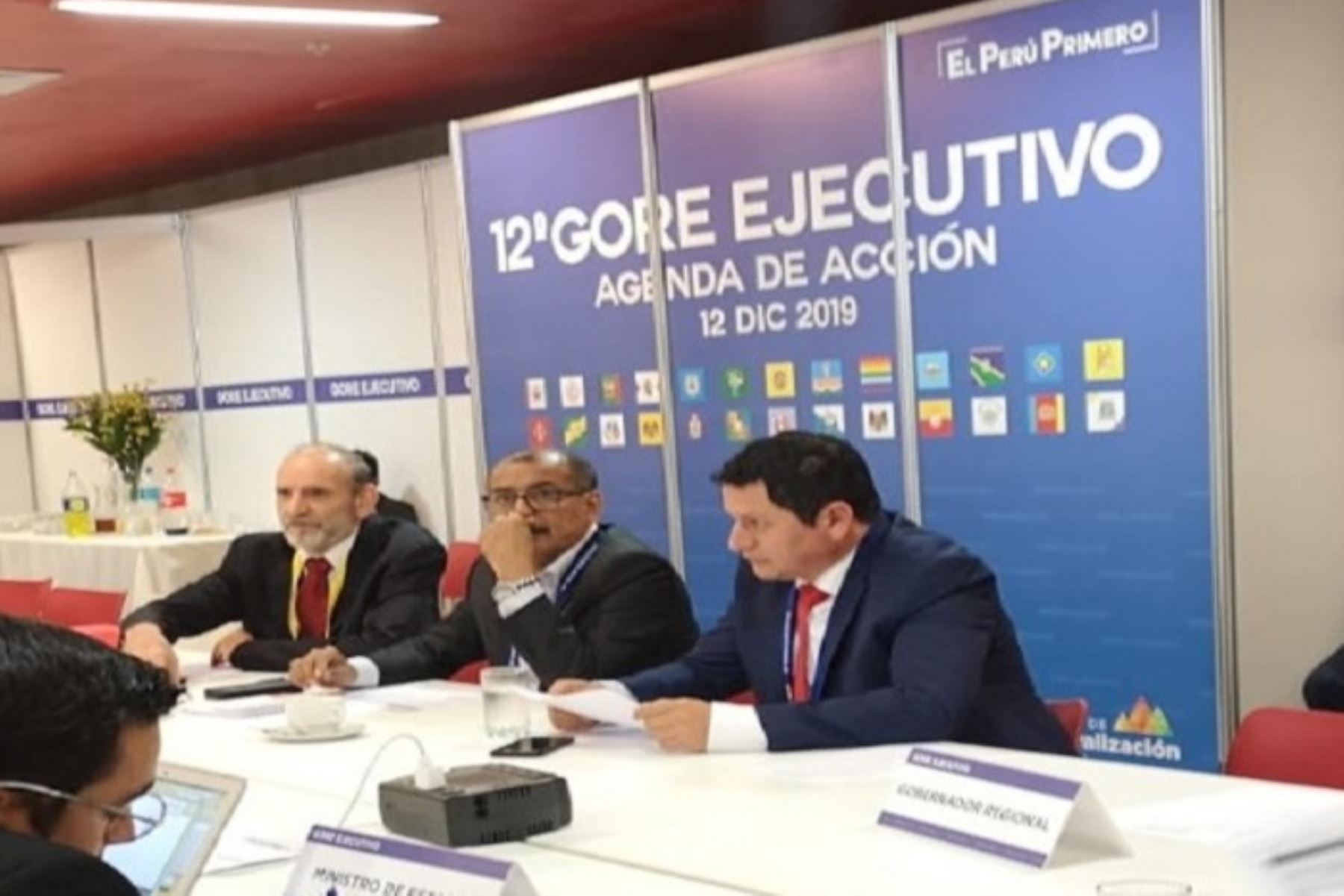 El gobernador regional de Piura, Servando García, participó en el 12º Gore Ejecutivo, que hoy se desarrolló en Lima.