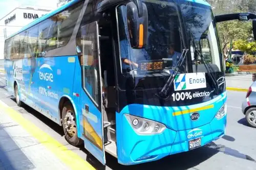 En Piura pobladores ya disfrutan de los beneficios del bus eléctrico. Foto: ANDINA/Difusión