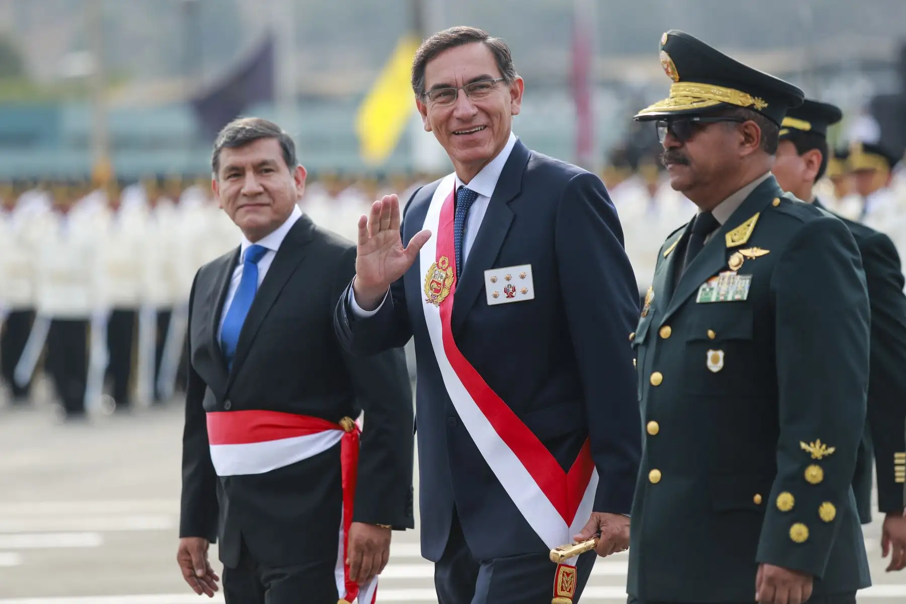El presidente de la República,Martín Vizcarra, paticipó de la ceremonia de clausura del año académico y graduación de 164 alféreces promoción 2020 “Comandante PNP Felipe Carmelo Andrade Arroyo”, de la escuela de oficiales de la Policía Nacional del Perú.
Foto: ANDINA/ Prensa Presidencia