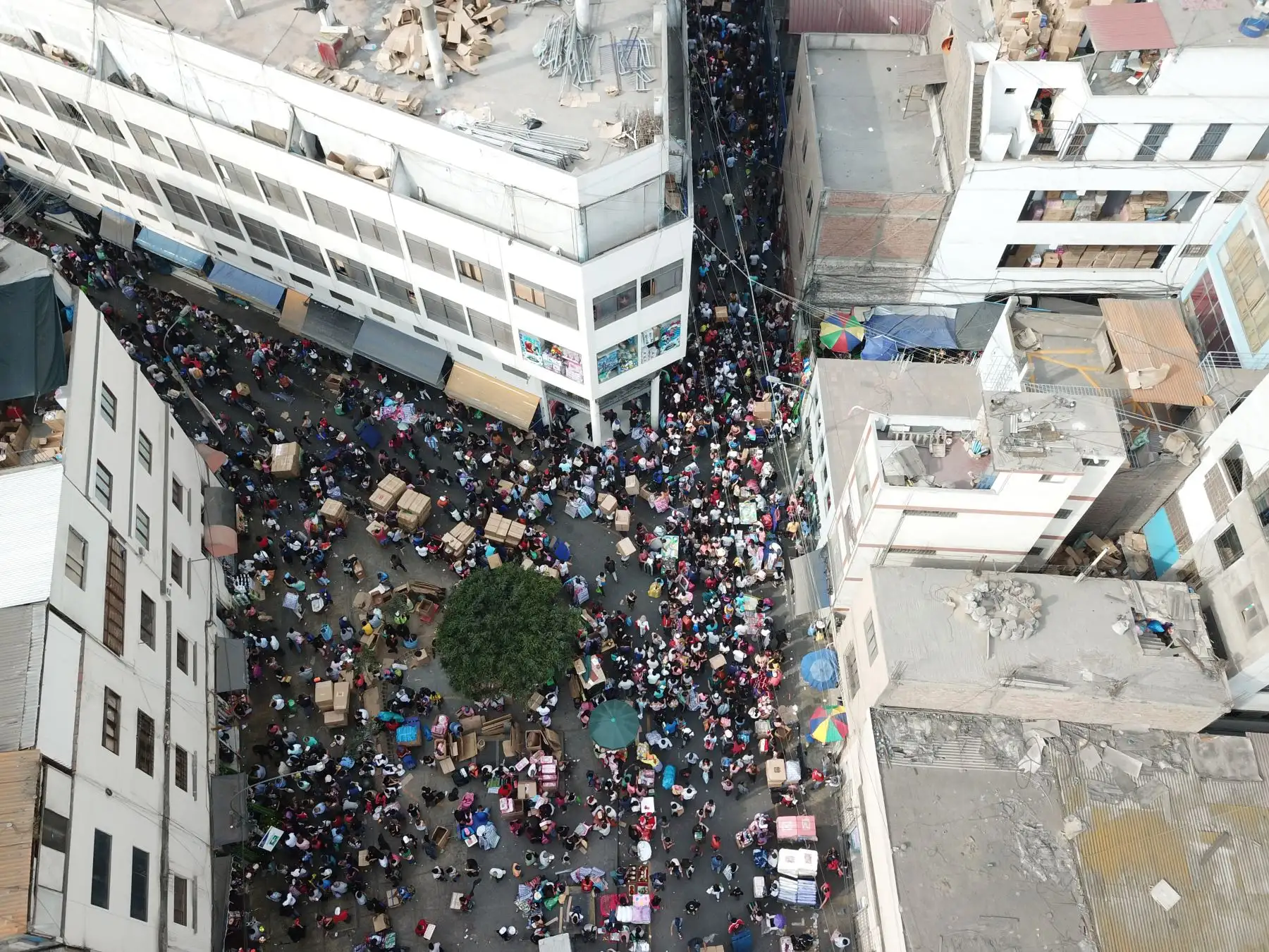 Centro comercial Mesa Redonda en temporada navideña.

Foto: ANDINA/Juan Carlos Guzmán Negrini