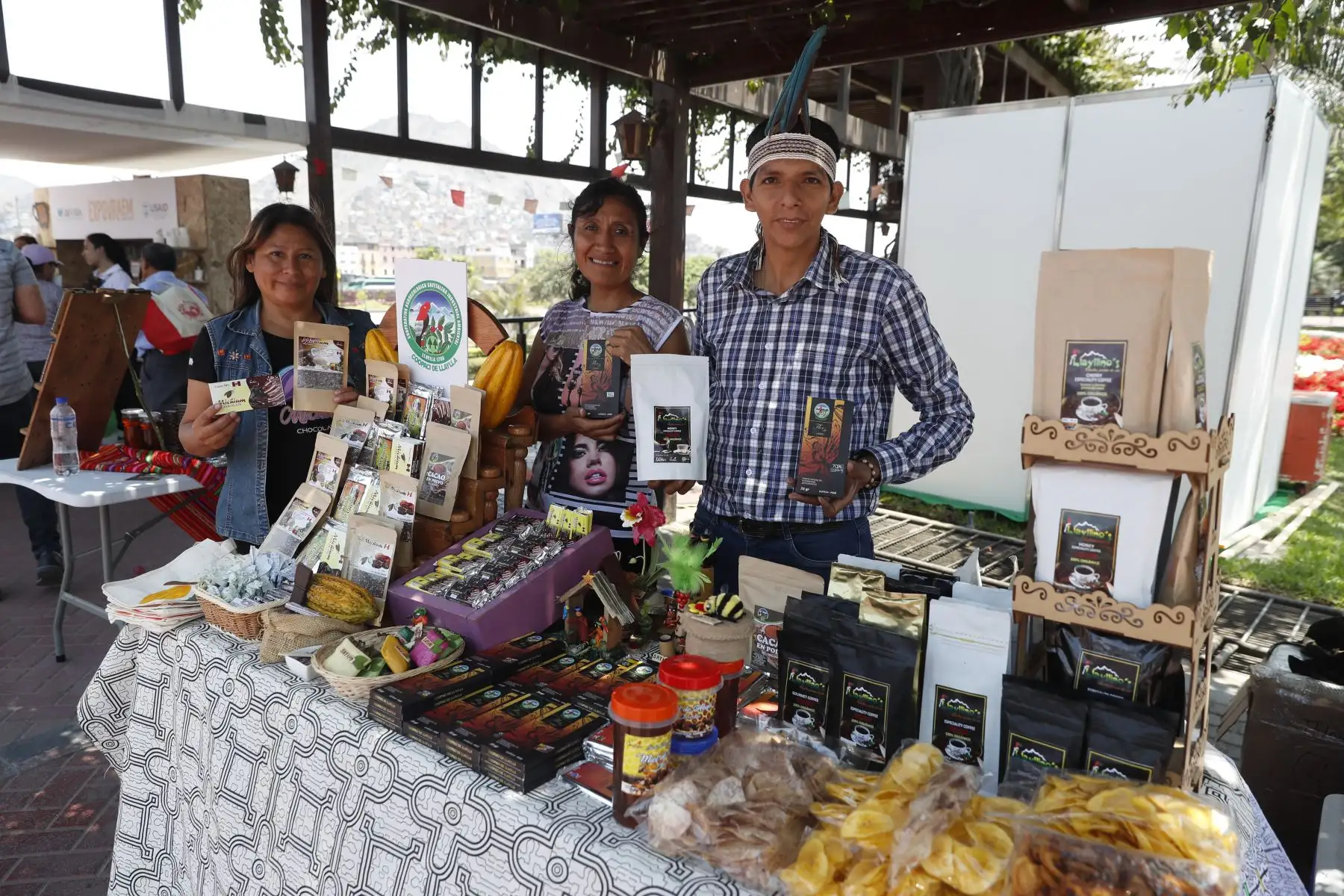 Expovraem exhibe lo mejor de nuestro café y chocolate en Parque La Muralla. Foto: ANDINA/Renato Pajuelo