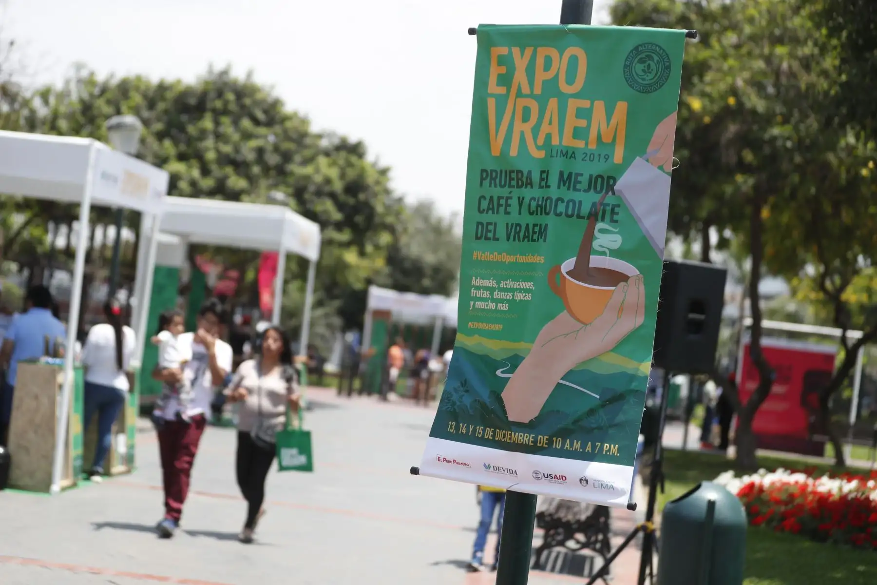 Expovraem exhibe lo mejor de nuestro café y chocolate en Parque La Muralla. Foto: ANDINA/Renato Pajuelo