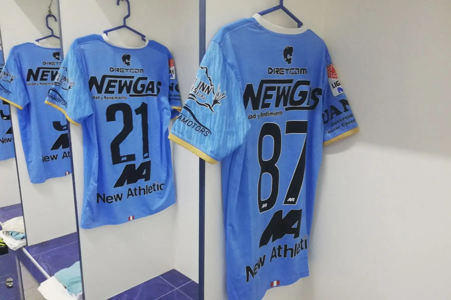 Camiseta del equipo Binacional que enfrenta a alianza Por la final del fútbol peruano.
Foto: ANDINA / Difusión