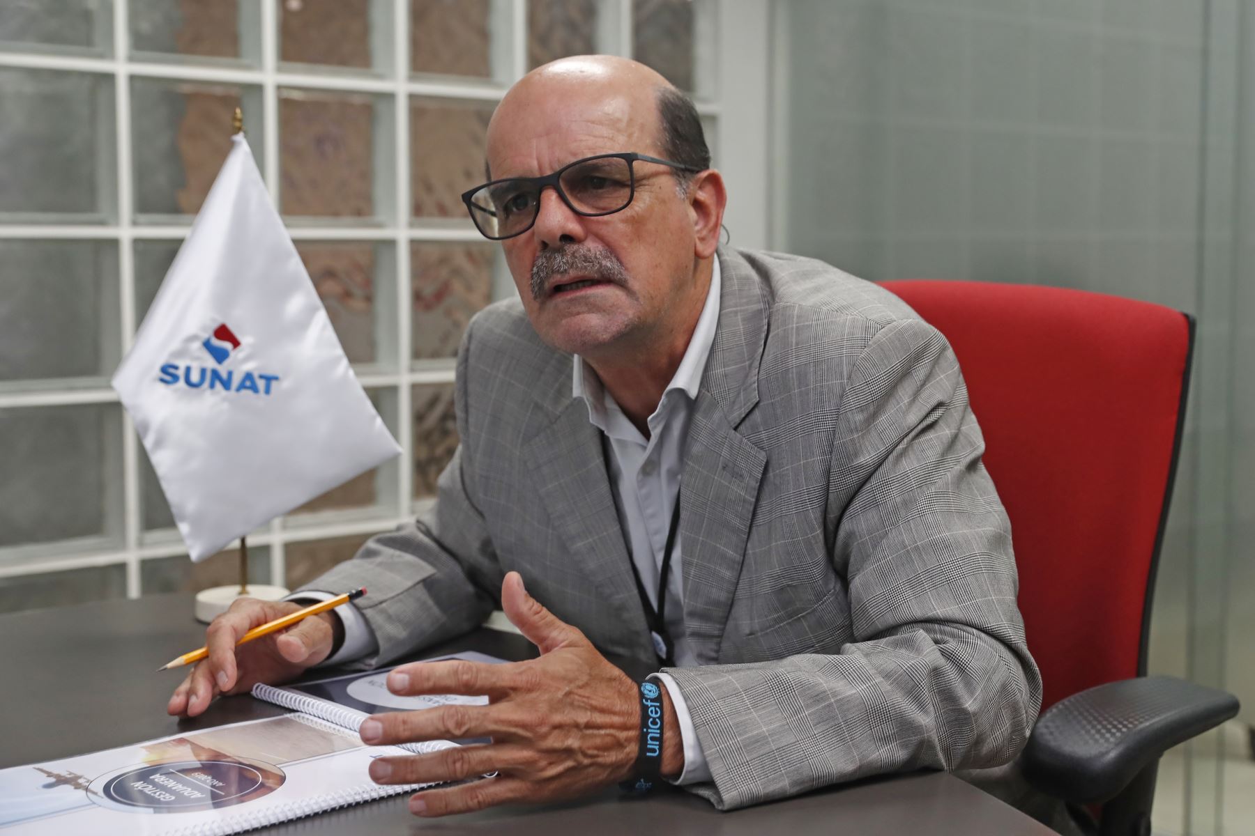 Superintendente nacional adjunto de aduanas, Rafael García. ANDINA/Renato Pajuelo