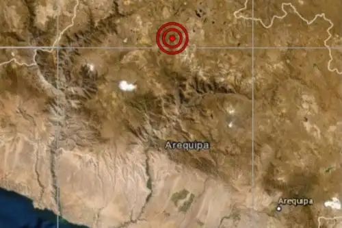 Sismo de magnitud 4 3 remeció esta mañana la localidad de Andagua, en la sierra de Arequipa.