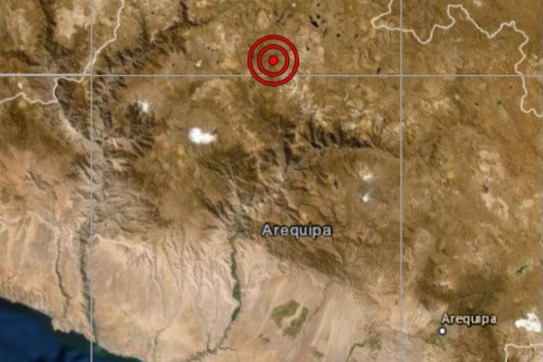Sismo de magnitud 4 3 remeció esta mañana la localidad de Andagua, en la sierra de Arequipa.