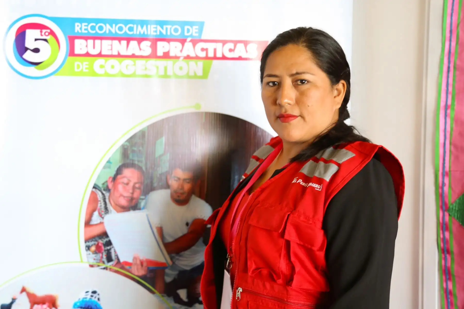 Keli Zevallos tiene 29 años, trabaja para los niños y niñas del pueblo originario de Kakataibo. ANDINA/Difusión