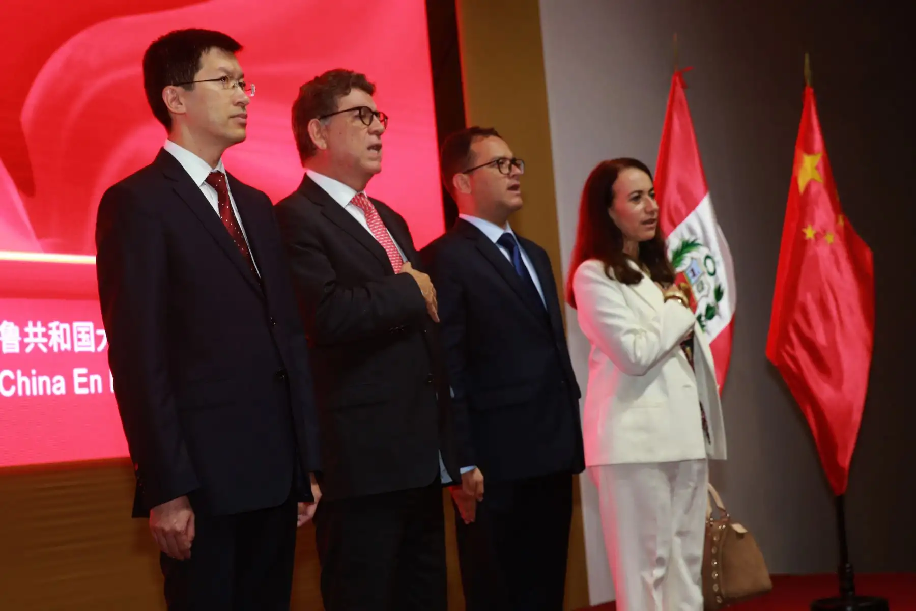 Ceremonia de recepción con motivo del inicio de la misión del embajador de la República Popular China, Liang Yu en el Perú. Foto: ANDINA/Jhony Laurente