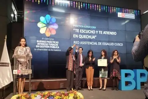 EsSalud Cusco gana premio por implementar servicio dirigido a quechuahablantes.