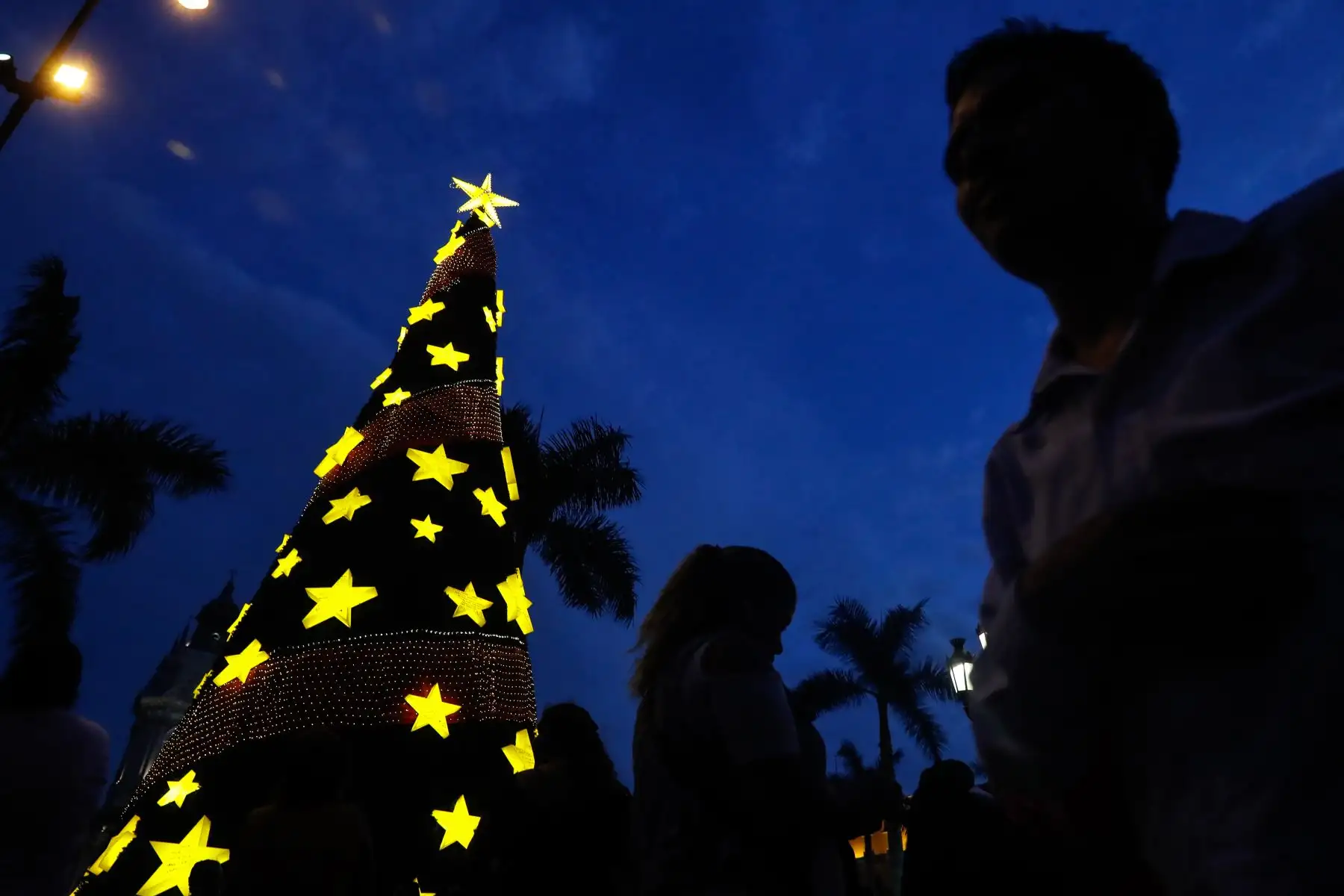 A pocos días de Navidad, limeños recorren los alrededores de Plaza de Armas para realizar sus compras. Foto: ANDINA/Renato Pajuelo