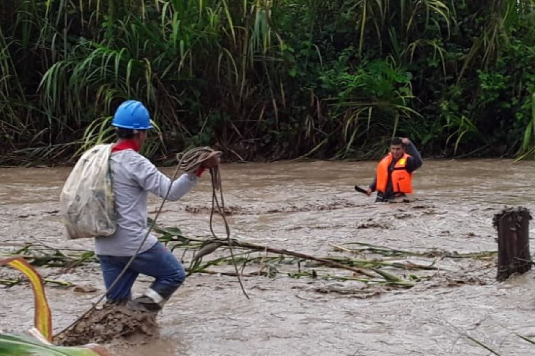 Provincia de Tocache, región San Martín, sufre por lluvias intensas y el desborde de ríos.