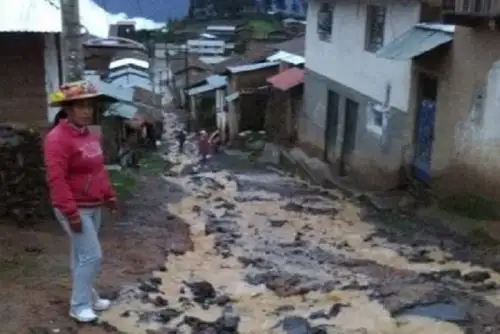 La afectación de la defensa ribereña a consecuencia de las lluvias fue de 10 metros aproximadamente.