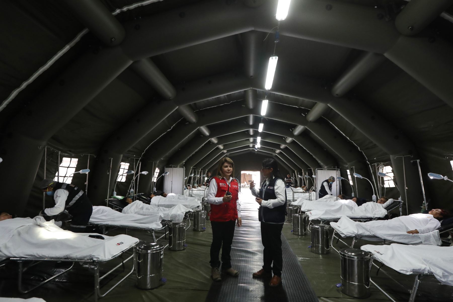 El Estado cuenta con tres hospitales móviles para atender emergencias en todo el país. ANDINA/Melina Mejía