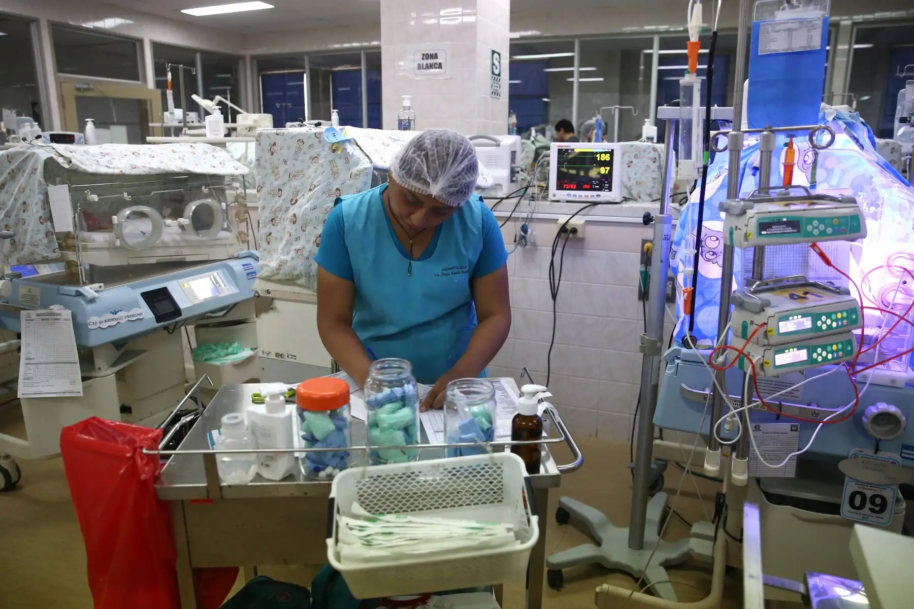 Primer bebé, Alessia Beissel nacida el 25 de diciembre. Foto: ANDINA/Vidal Tarqui