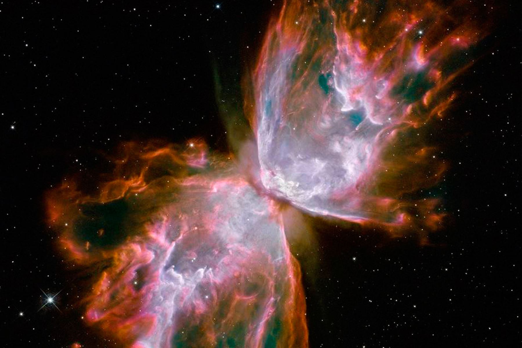 Conocida como Caldwell 69, la nebulosa Mariposa fue capturada por el Telescopio Espacial Hubble. Imagen: NASA.