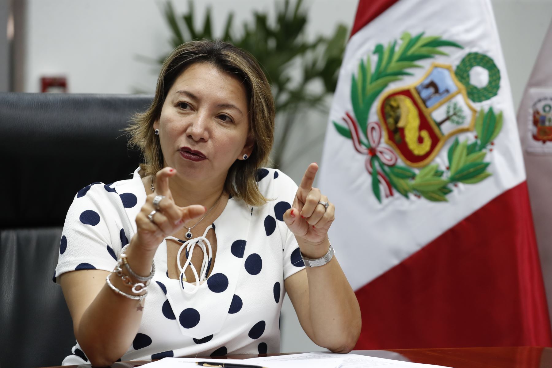Ministra de la Producción, Rocío Barrios. Foto: ANDINA/Renato Pajuelo