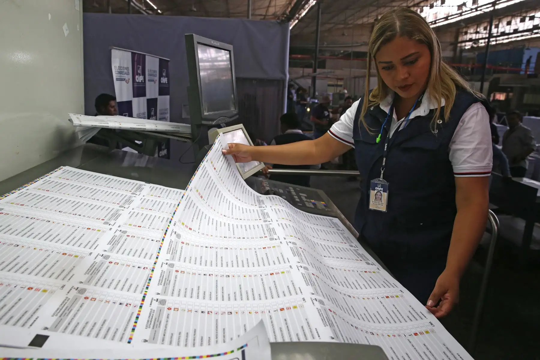 Inicio de impresión de las cédulas de sufragio para las elecciones congresales extraordinarias 2020.

Foto: ANDINA/Vidal Tarqui