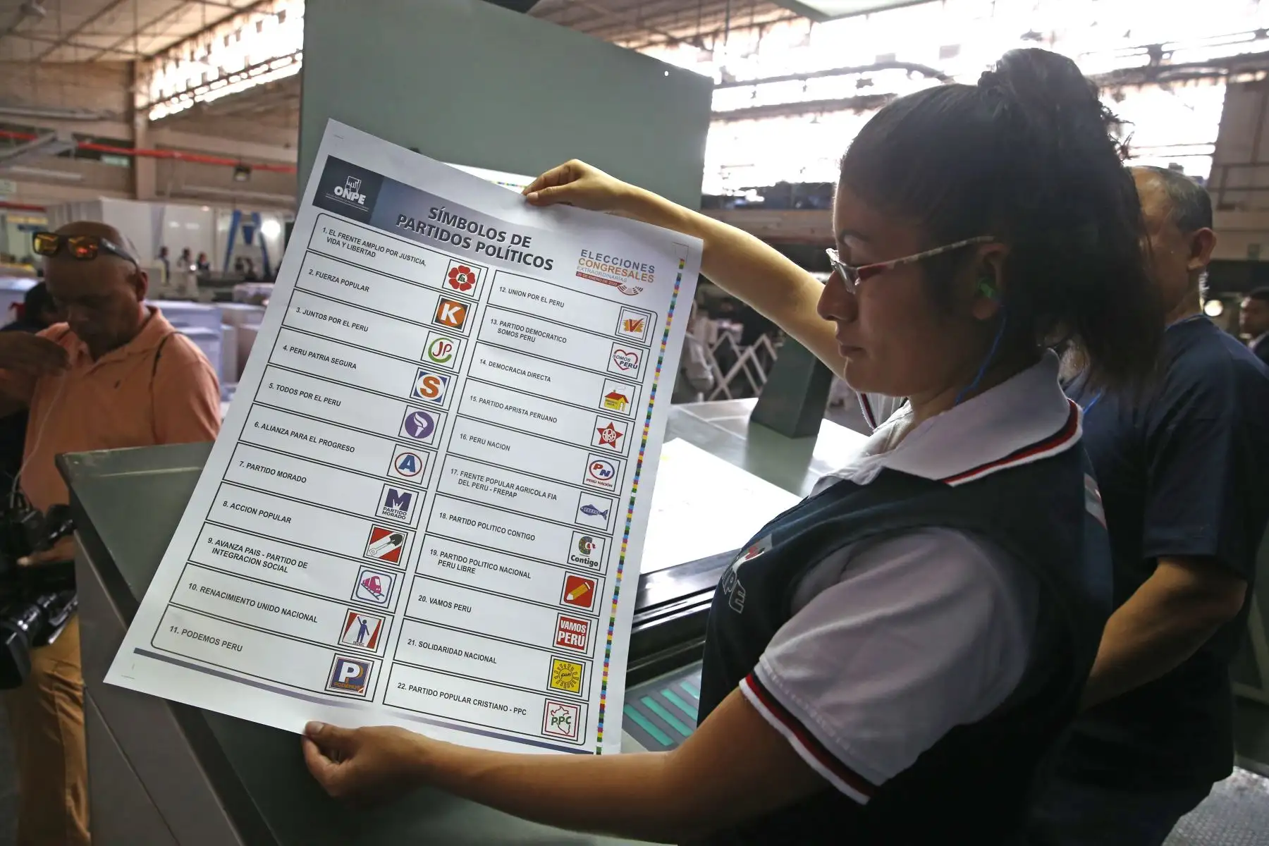 Inicio de impresión de las cédulas de sufragio para las elecciones congresales extraordinarias 2020.

Foto: ANDINA/Vidal Tarqui
