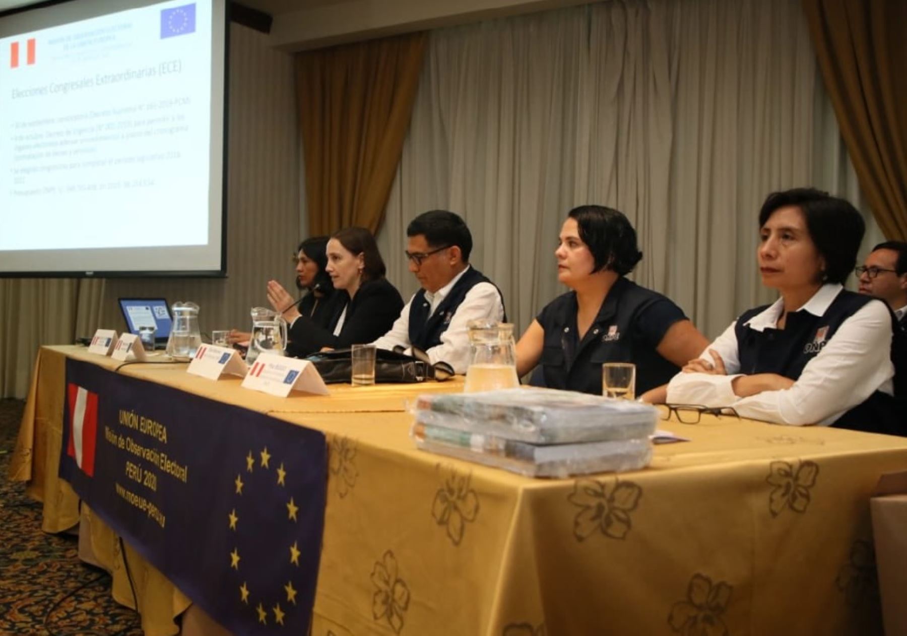 Elecciones 2020: Misión de UE participa en reunión informativa sobre el trabajo de ONPE.