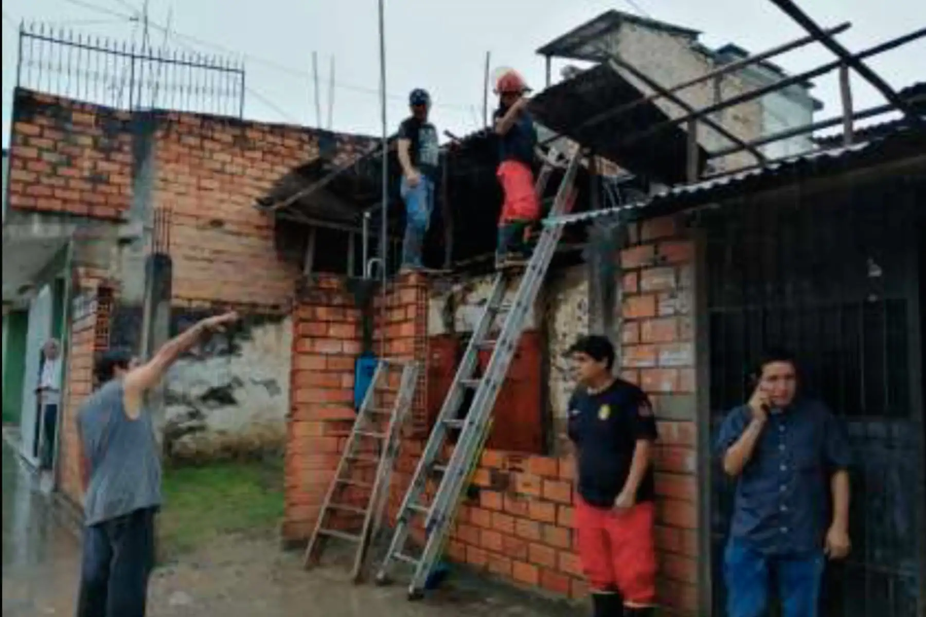 Vientos fuertes provocaron la voladura de techos en la provincia de Moyobamba, región San Martín. Foto: ANDINA/Difusión