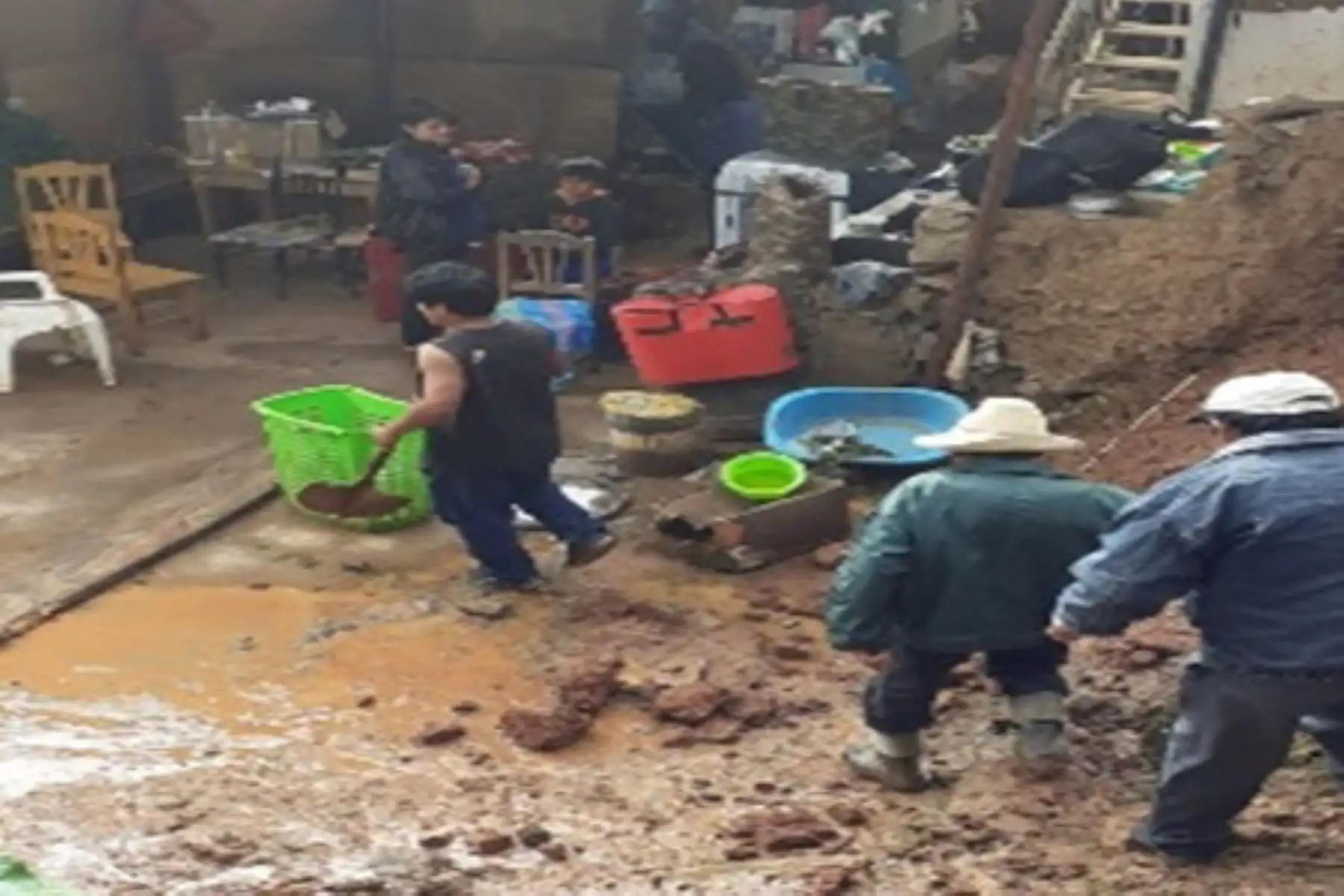 Reportan cinco viviendas afectadas por las lluvias intensas en la provincia de Pomabamba, región Áncash.